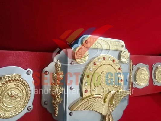 WWWF 83’ Tag Team Championship Old School Trophy Belt.