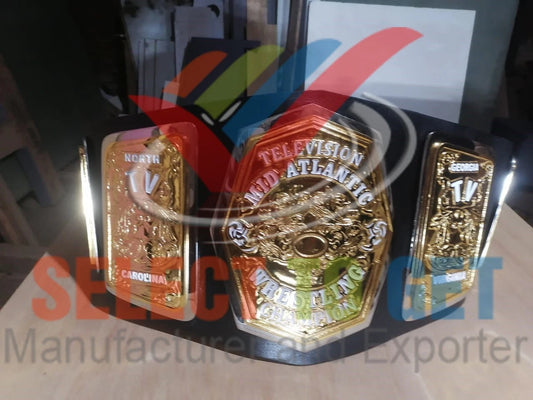 TELEVISION MID ATLANTIC CHAMPIONSHIP WRESTLING DUAL PLATED BELT