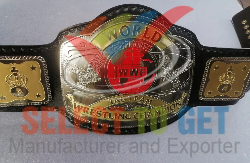 The 84 WWF OLD CLASSIC TAG-TEAM WRESTLING CHAMPIONSHIP BELT.