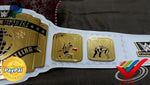 WWE WHITE STRAP INTERCONTINENTAL HEAVYWEIGHT WRESTLING CHAMPION BELT.
