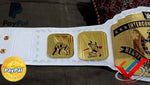 WWE WHITE STRAP INTERCONTINENTAL HEAVYWEIGHT WRESTLING CHAMPION BELT.
