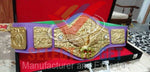 WWWF Bob Backlund Championship Wrestling Belt Purple, Red color Strap.