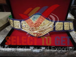 WWWF Bob Backlund Championship Wrestling Belt Purple, Red color Strap.