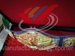 WWWF Bob Backlund Championship Wrestling Belt Purple, Red color Strap.