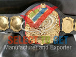 NWA United National Championship Engraving 3D Belt.