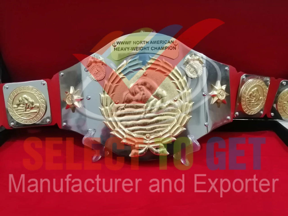 WWWF NORTH AMERICAN HEAVY-WEIGHT CHAMPION BELTS.