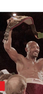 WBA, WBC, IBF, and The Ring Middleweight Champion Belt Marvin Hagler.