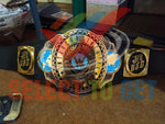 The Jey USO Intercontinental & The United States Championship Belts.
