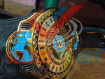 The Jey USO Intercontinental & The United States Championship Belts.