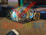 The Jey USO Intercontinental & The United States Championship Belts.