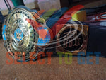 The Jey USO Intercontinental & The United States Championship Belts.