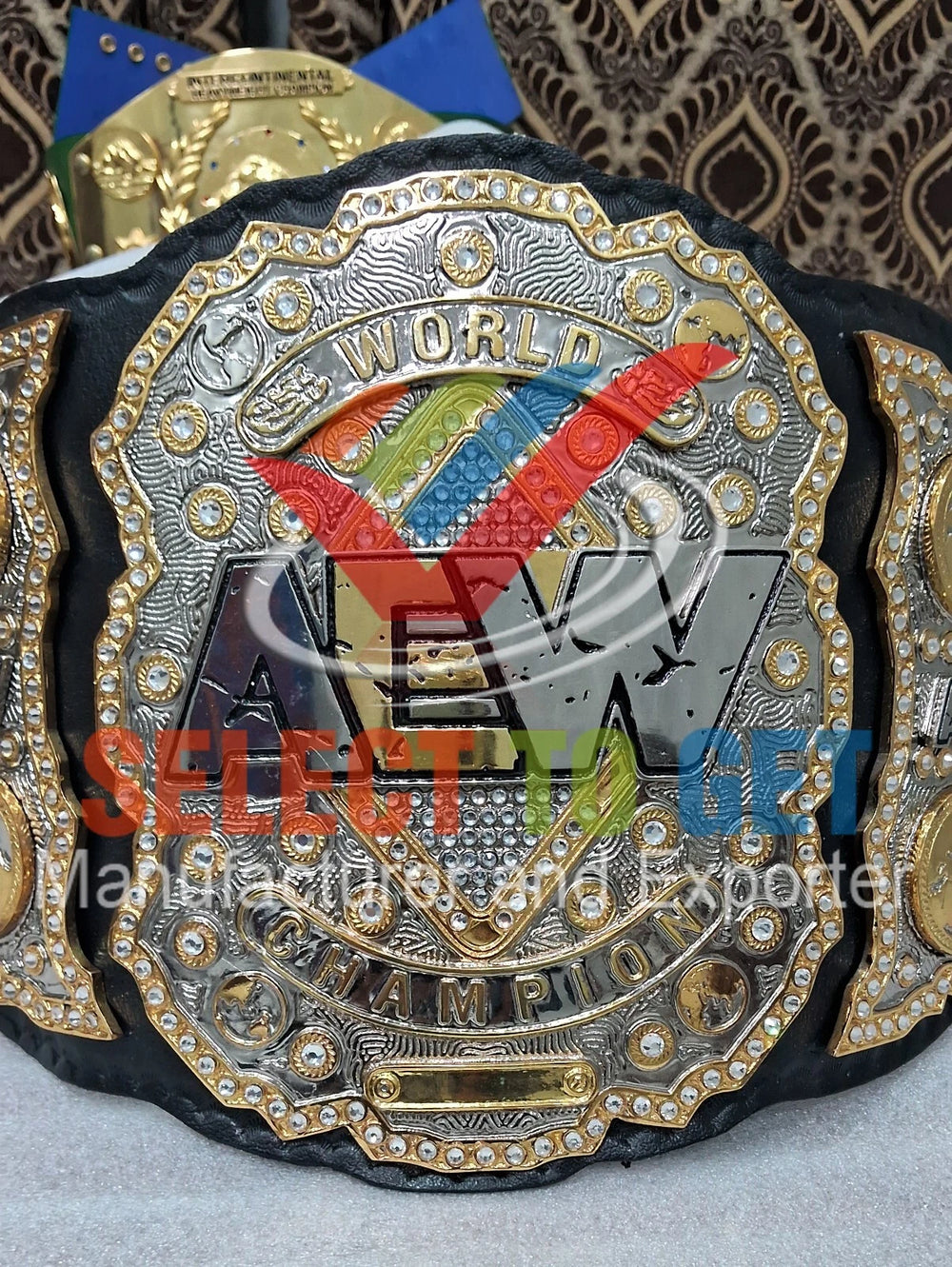 AEW World Heavyweight Championship Belt, 4MM Zinc.