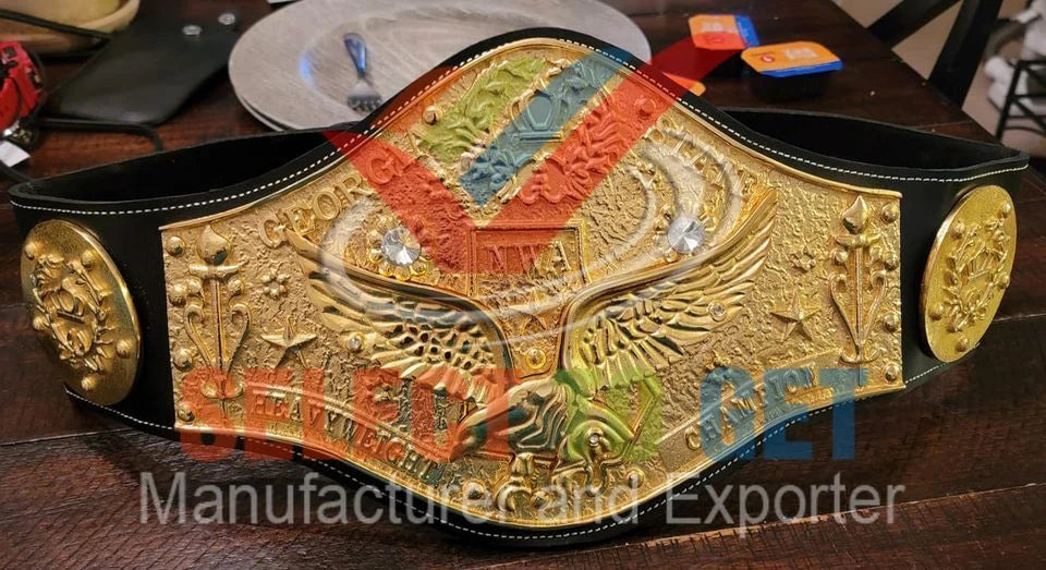 NWA Georgia State Heavyweight Championship Belts.