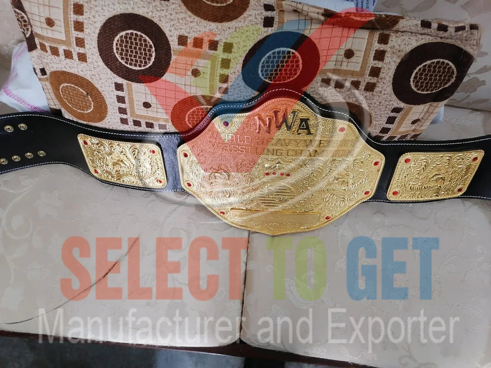 NWA BIG GOLD Wrestling Championship Belt with Out Logo or With Logo