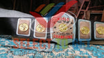 American Wrestling World Tag Team Wrestling Championship Belt Old Trophy Belt.