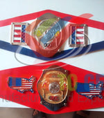 THE NWA WORLD JUNIOR HEAVYWEIGHT WRESTLING CHAMPIONSHIP BELT.