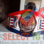 THE NWA WORLD JUNIOR HEAVYWEIGHT WRESTLING CHAMPIONSHIP BELT.