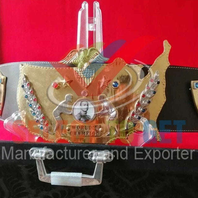 Nature Boy Buddy Rogers Awarded WWWF (WWE) World Championship Title Belt