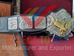 NWA World Tag Team Championship Belt. Brass & All Plates Silver Eagle Gold.