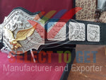 NWA World Tag Team Championship Belt. Brass & All Plates Silver Eagle Gold.