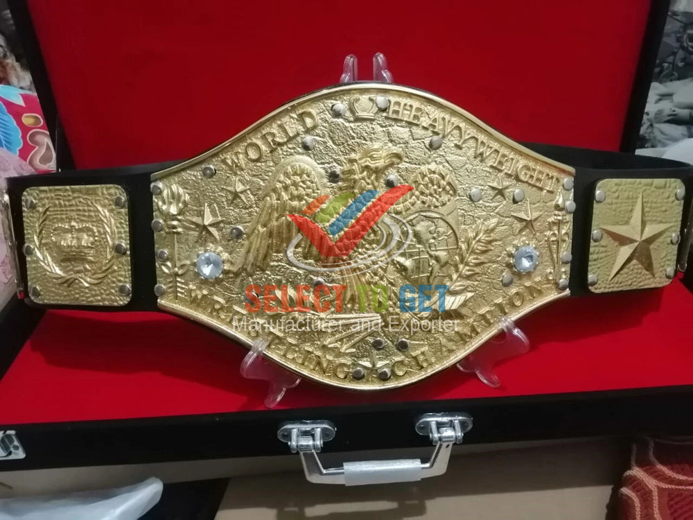 NWF WORD HEAVYWEIGHT WRESTLING CHAMPIONSHIP Old School Trophy Belt