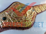 WWWF Bob Backlund Championship Wrestling Belt Red Strap.