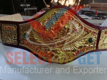 WWWF Bob Backlund Championship Wrestling Belt Red Strap.