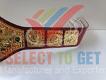 WWWF Bob Backlund Championship Wrestling Belt Red Strap.